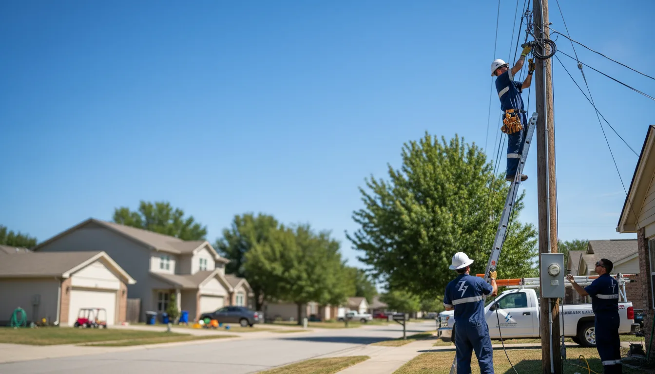Residential electrician providing installation services in Fredericksburg, IN